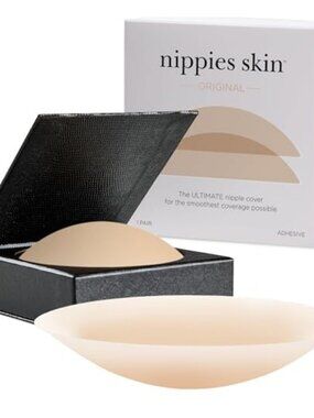 Nippies Silicone Nipple Covers Size 1 (A–C) Reusable Sticky Pasties + Case